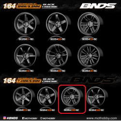BNDS - Wheel/Tire Set, 17in wheel, Black Chrome