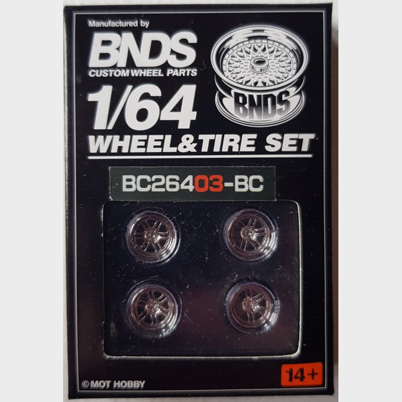 BNDS - Flg/dk st, 18in flg, Black Chrome