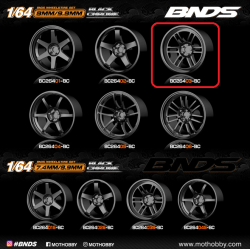 BNDS - Wheel/Tire Set, 18in wheel, Black Chrome