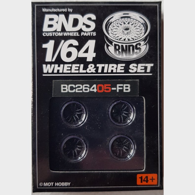 BNDS - Wheel/Tire Set, 18in wheel, Flat Black