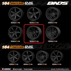 BNDS - Wheel/Tire Set, 18in wheel, Flat Black