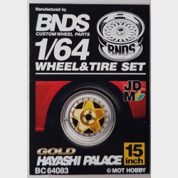 BNDS - Wheel/Tire Set, 15in Hayashi Palace, Gold