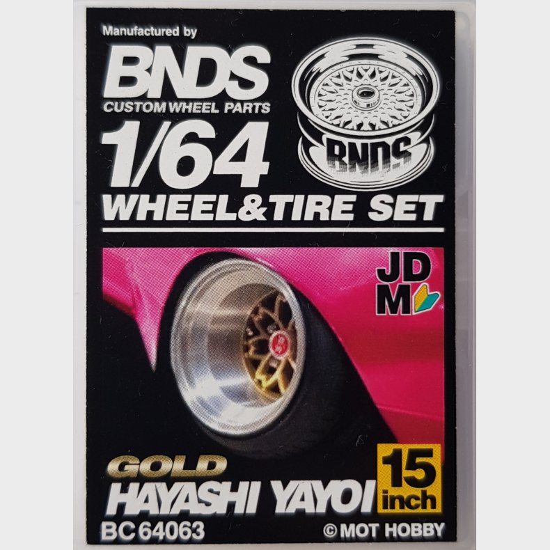 BNDS - Wheel/Tire Set, 15in Hayashi Yayoi, Gold