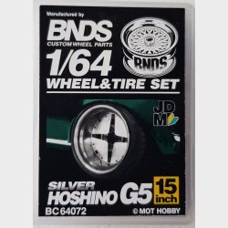 BNDS - Wheel/Tire Set, 15in Hoshino G5, Silver