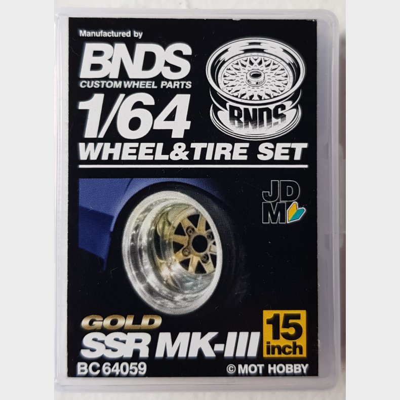BNDS - Wheel/Tire Set, 15in SSR MK-III, Gold