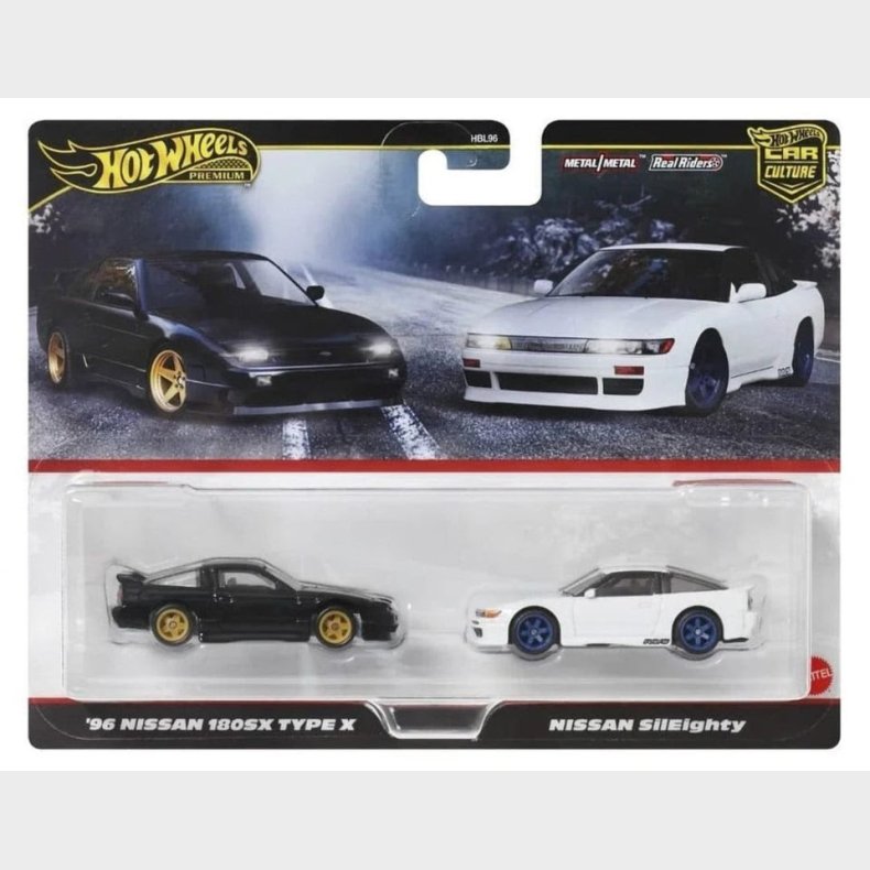 HW Premium - 2-pack, 1996 Nissan 180SX Type X &amp; Nissan SilEighty