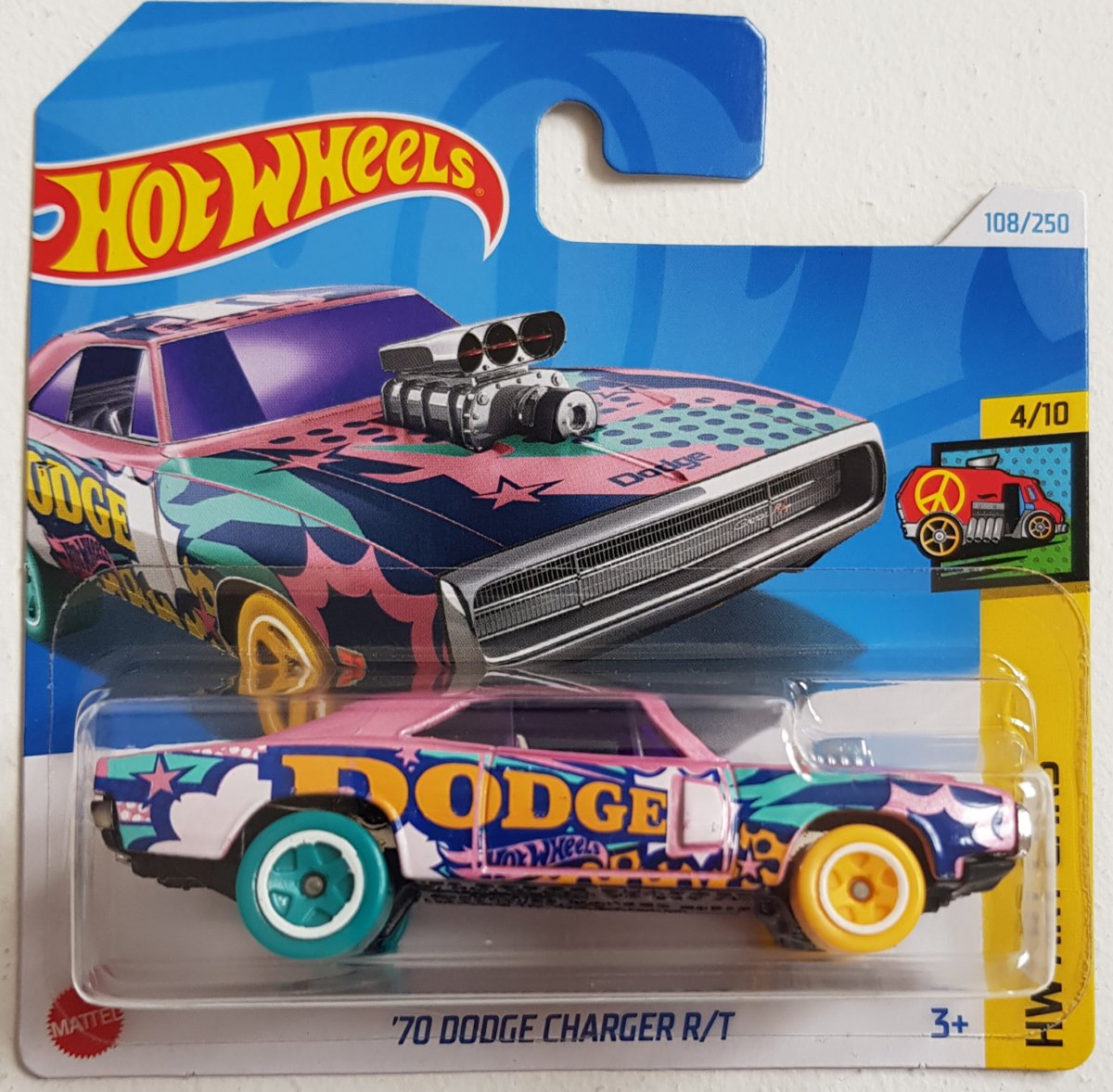 ミニカー Hot Wheels 70 Dodge Charger R/T nft HOT WHEELS 70 Dodge Charger R/T Blue Car HW Muscle Mania