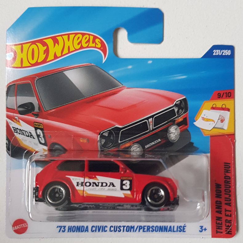 Hot Wheels - 1973 Honda Civic Custom (Red)