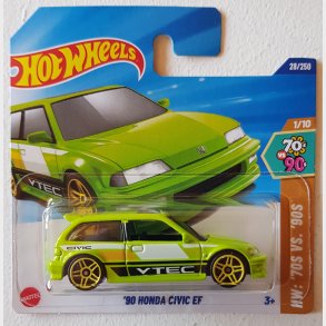 Hot Wheels - 1990 Honda Civic EF (Green)