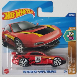 Hot Wheels - 1995 Mazda RX-7 Drift (Red)