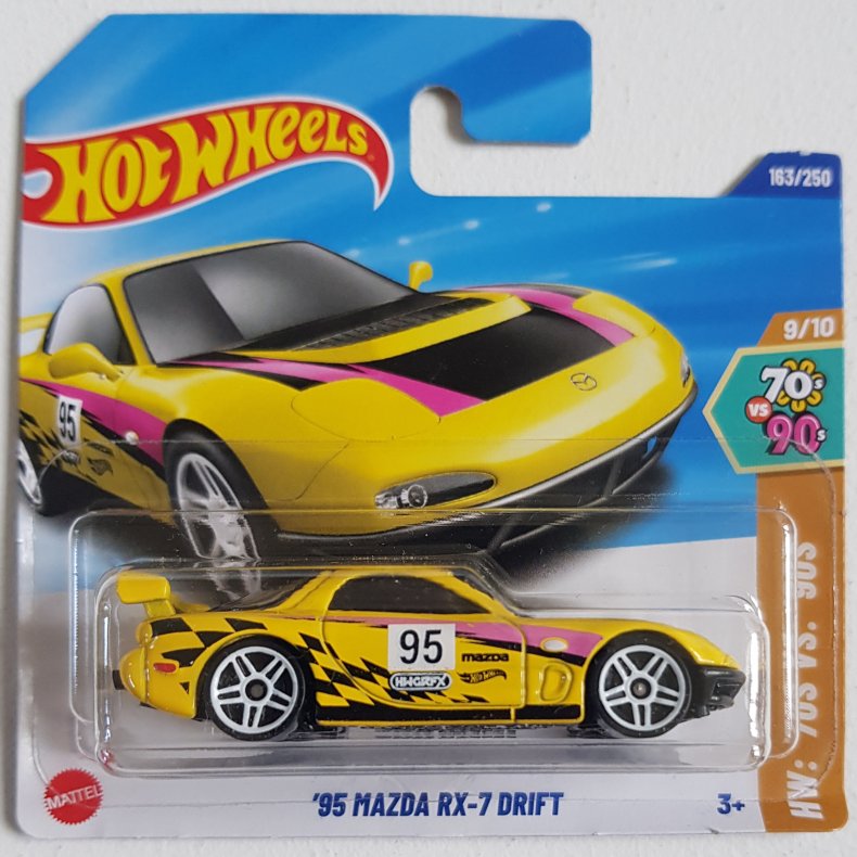 Hot Wheels - 1995 Mazda RX-7 Drift (Yellow)