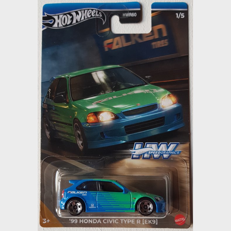 Hot Wheels 1999 Honda Civic Type R EK9