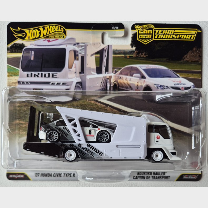Hot Wheels - #93 2007 Honda Civic Type R &amp; Kousoku Hauler