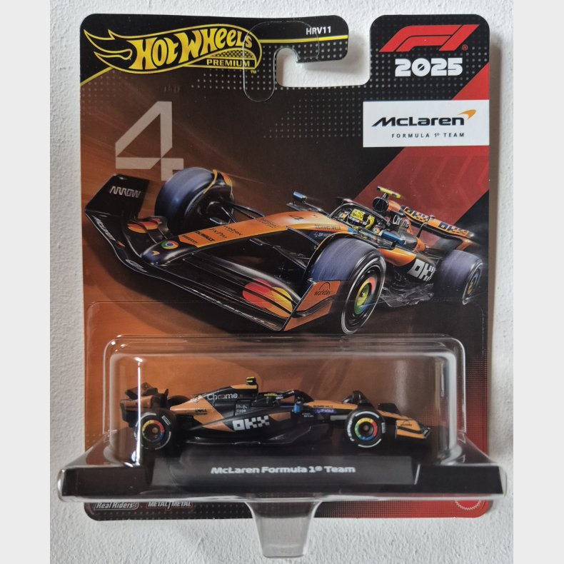 Hot Wheels Premium - 2025 McLaren F1 Team - #4 L. Norris