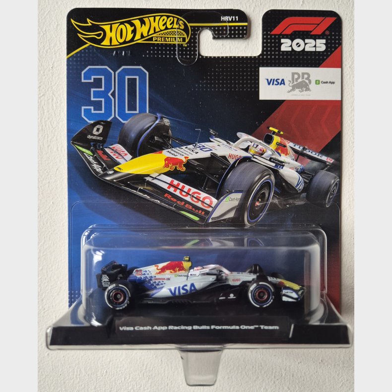 Hot Wheels Premium - 2025 VISA Cash App Racing Bulls F1 Team - #30 L. Lawson