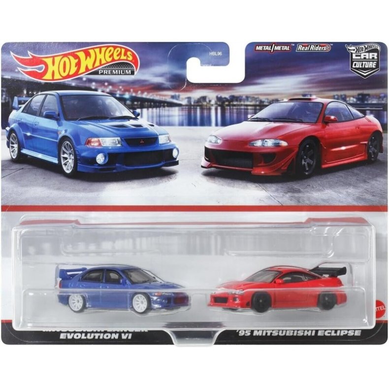 HW Premium - 2-pack, Mitsubishi Eclipse &amp; Lancer EVO VI