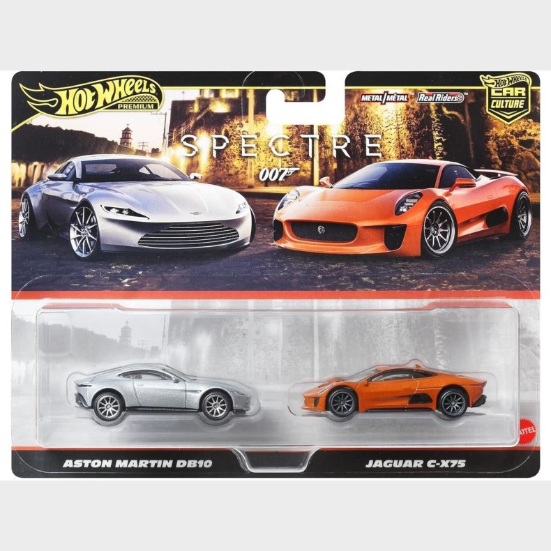 Hot Wheels - 2-pack, Aston Martin DB10 &amp; Jaguar C-X75