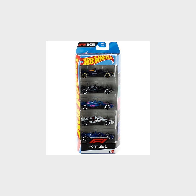 Hot Wheels - 5-pack, 2025 Formula 1