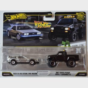 Hot Wheels - 2-pack, Back to  the Future Time Machine & 1987 Toyota Pickup