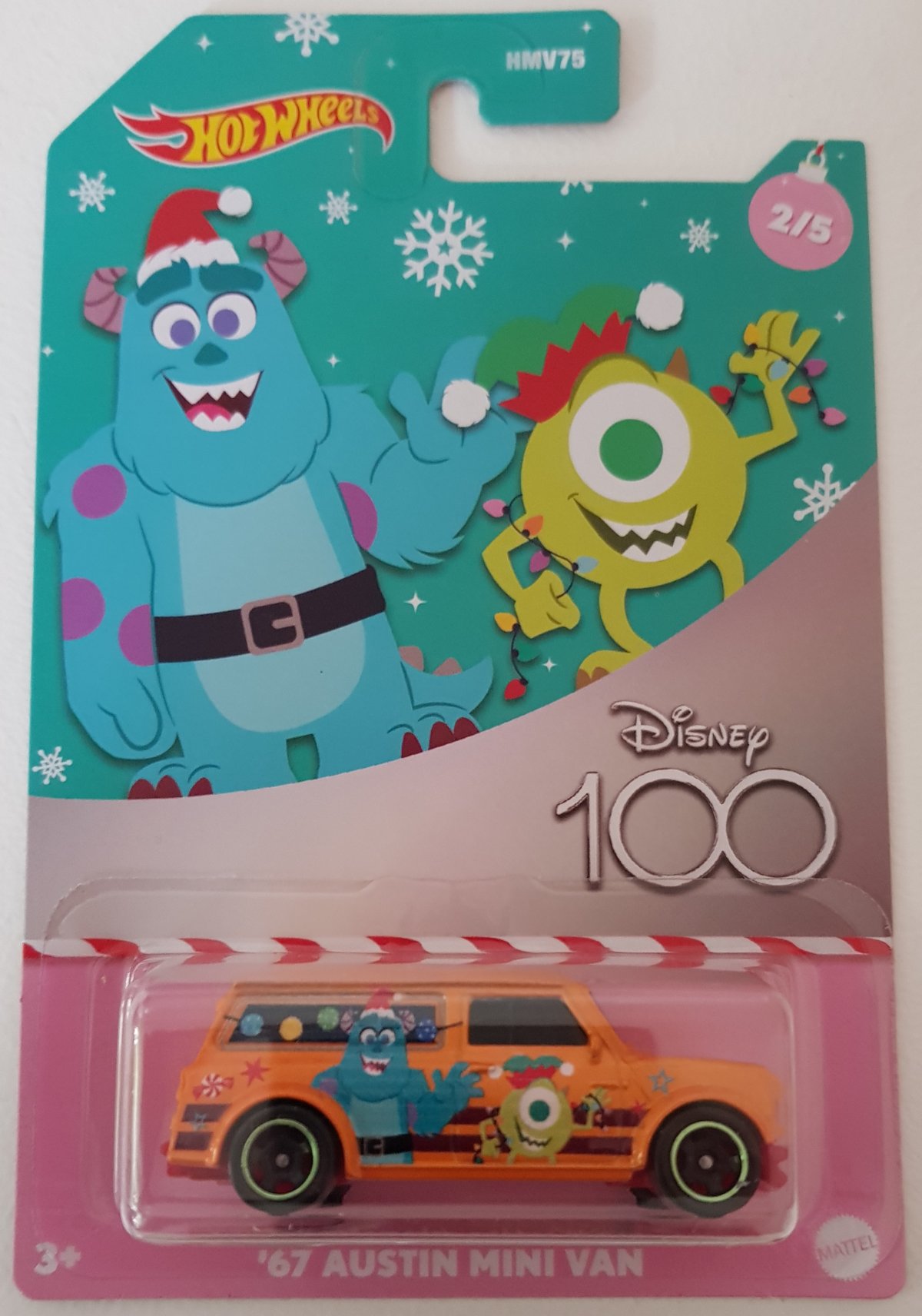 Hot Wheels Disney 100th Holiday Edition 1967 Austin Mini Van