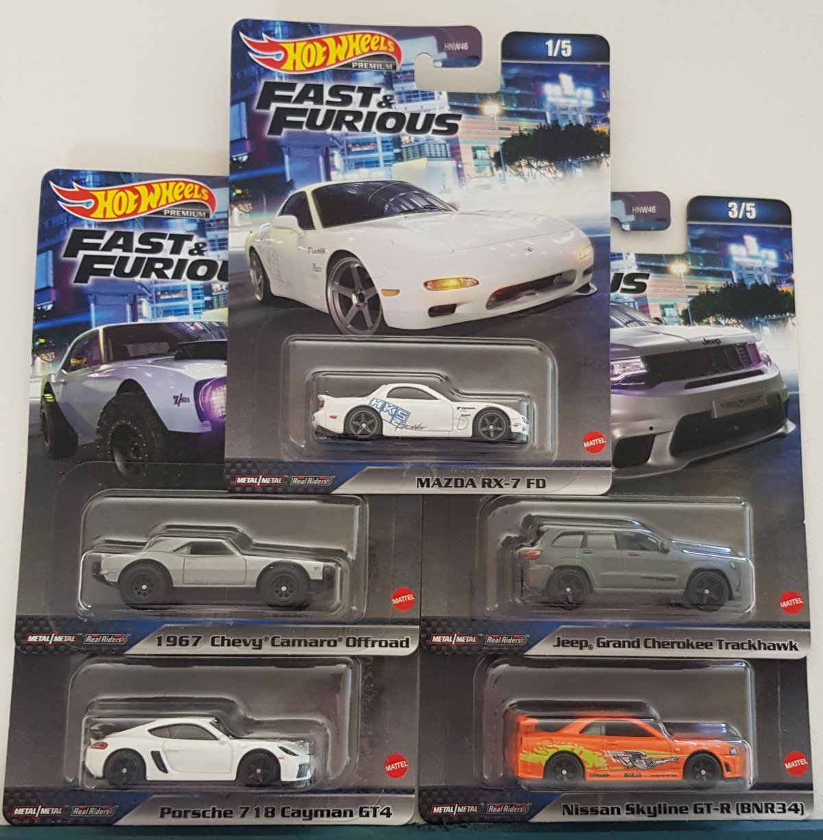 ミニカー Hotwheels FAST& FURIOUS EURO FAST 2025 Hot Wheels Fast & Furious Mix 3 | 5-Car Set