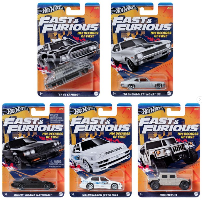 本物 - Wheels Hot Fast (2024) Fast of Decades HW - Furious & 乗用車