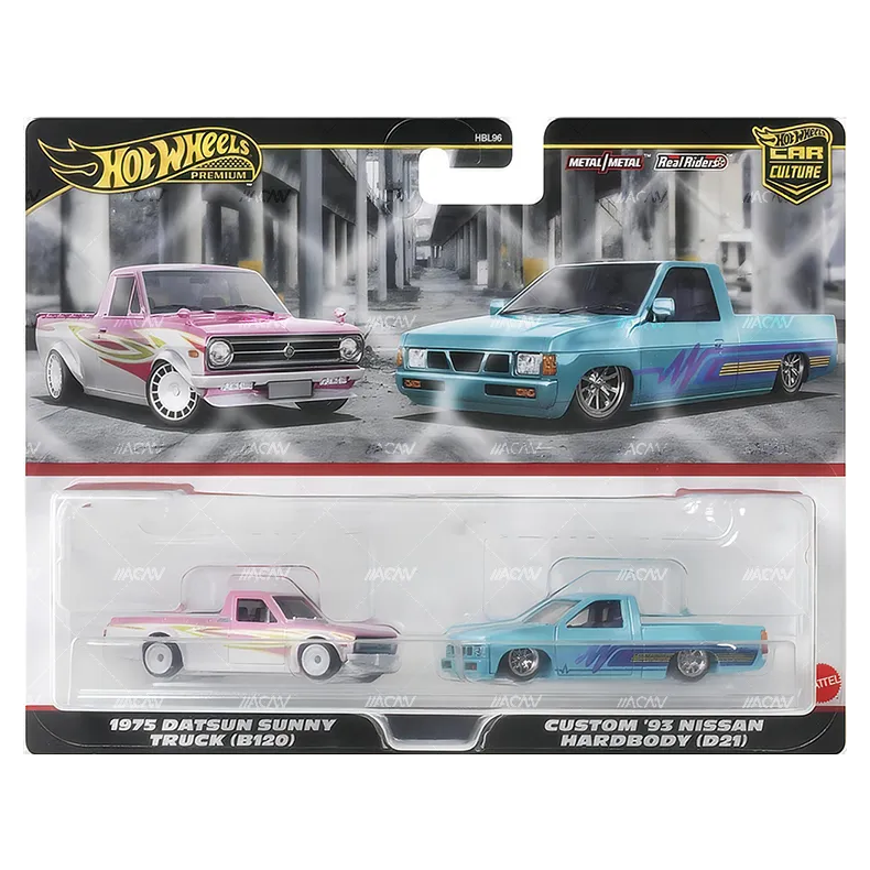 HW Premium - 2-pack, 1975 Datsun Sunny Truck &amp; 1993 Nissan Hardbody