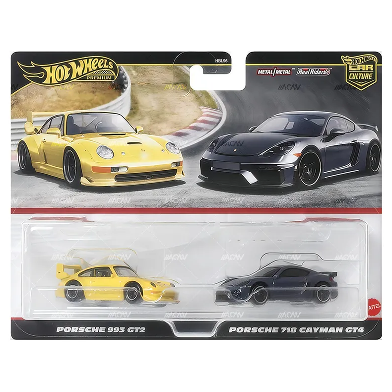 HW Premium 2 pack Porsche 993 GT2 Porsche 718 Cayman GT4