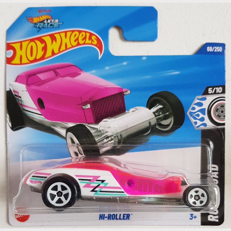Hot Wheels - Hi-Roller (White and pink)