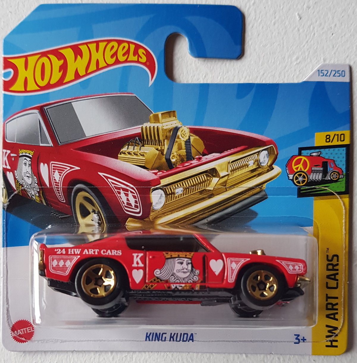 ミニカー Hot Wheels KING KUDA Hot Wheels King 'Kuda Red #152/250 Case N Mainline 2024 New