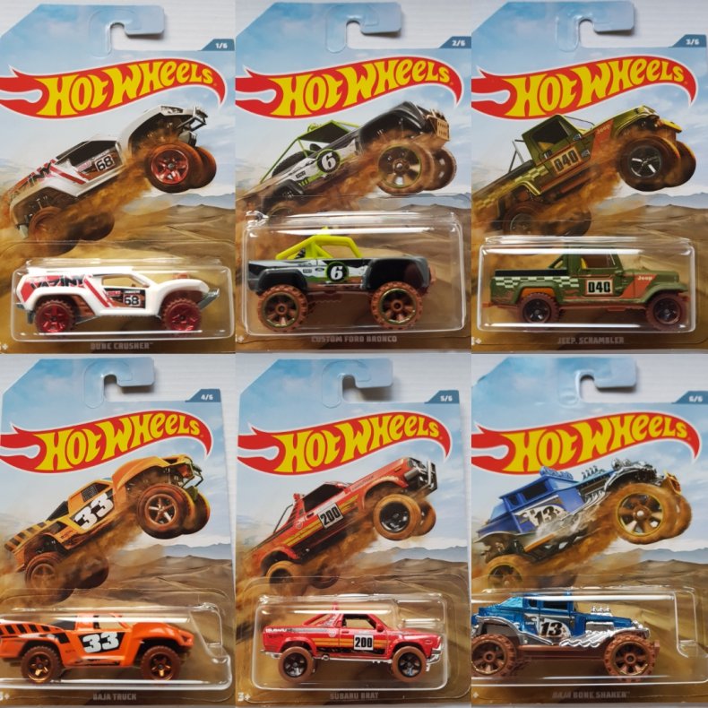 Hot Wheels Off Road Trucks - Full set (2019)