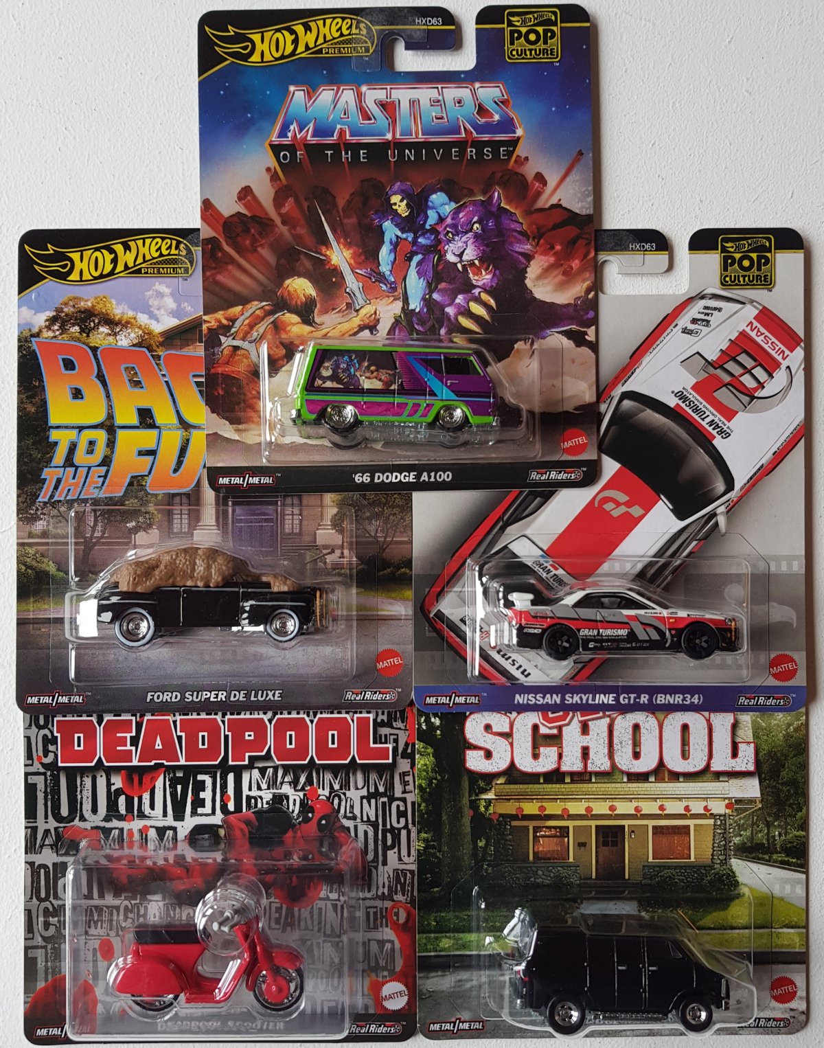 HotWheels POP CULTURE DAIRY DELIVERY x3種 Hot Wheels Premium Pop Culture 2024 Mix 3 Set of 5 Vehicles