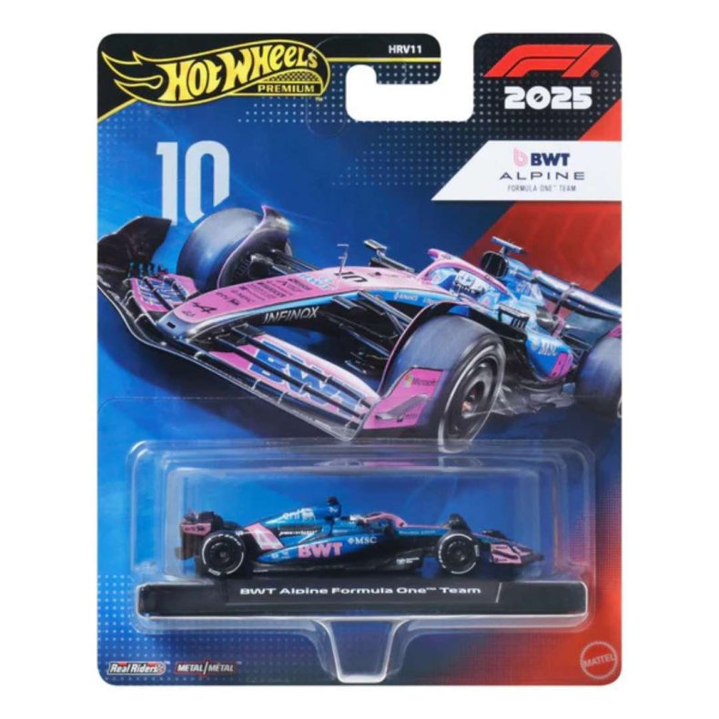 Hot Wheels Premium - 2025 BWT Alpine F1 Team - #10 P. Gasly