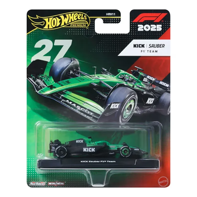 Hot Wheels Premium - 2025 Kick Sauber F1 Team - #27 N. H�lkenberg