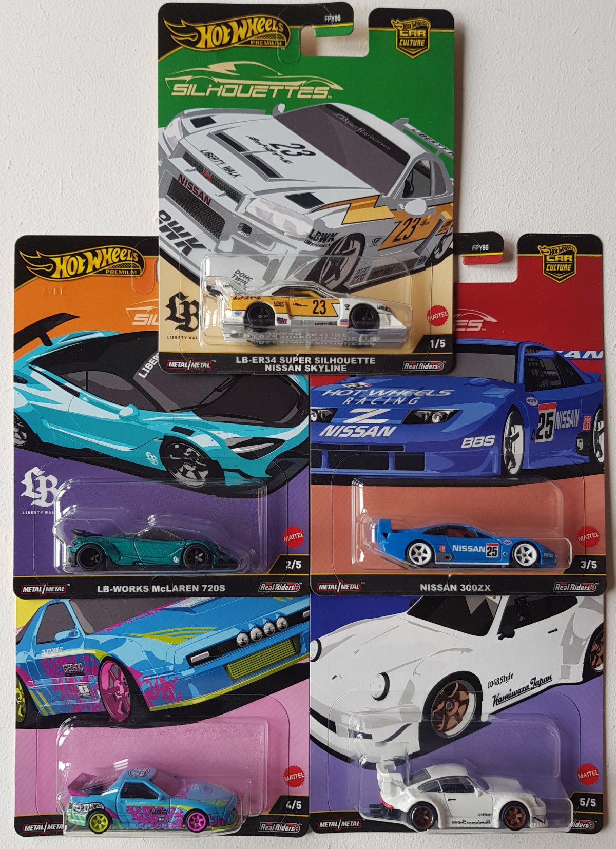 ミニカー Hot Wheels 2025 silhouette set Hot Wheels - 1:64 - LB-ER34 Super Silhouette Nissan Skyline