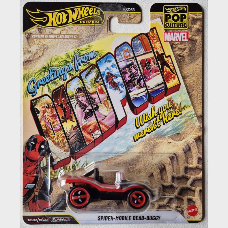 Hot Wheels Premium - Spider Mobile Dead Buggy - Deadpool