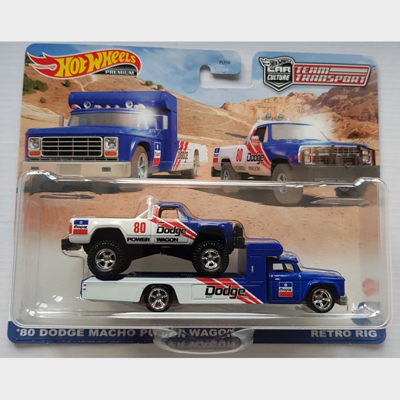Hot Wheels - #51 '80 Dodge Macho Power Wagon and Retro Rig