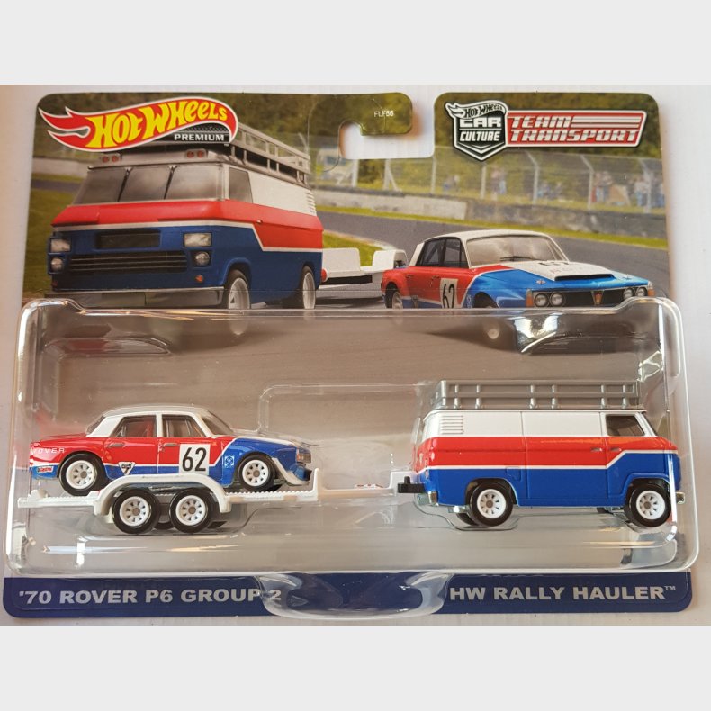 Hot Wheels - #55 1970 Rover P6 Group 2 and HW Rally Hauler