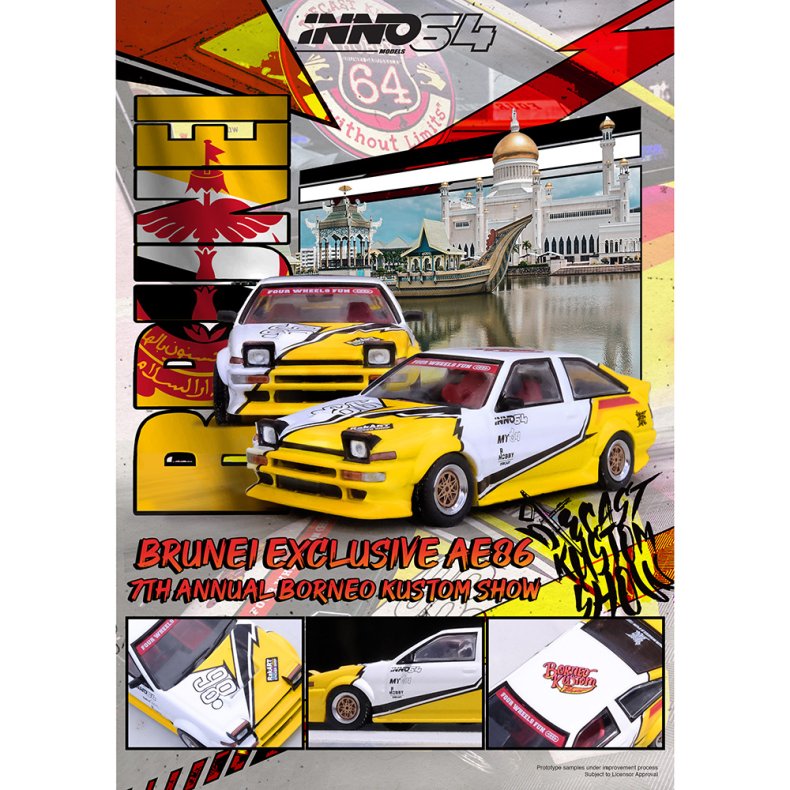 INNO64 - Toyota Sprinter Trueno AE86 (Brunei 2024)