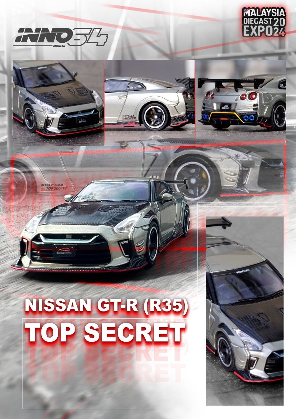 2台セッ　INNO TOP SECRET R34 R35 GT-R INNO64 - Nissan Skyline GT-R (R35) Top Secret