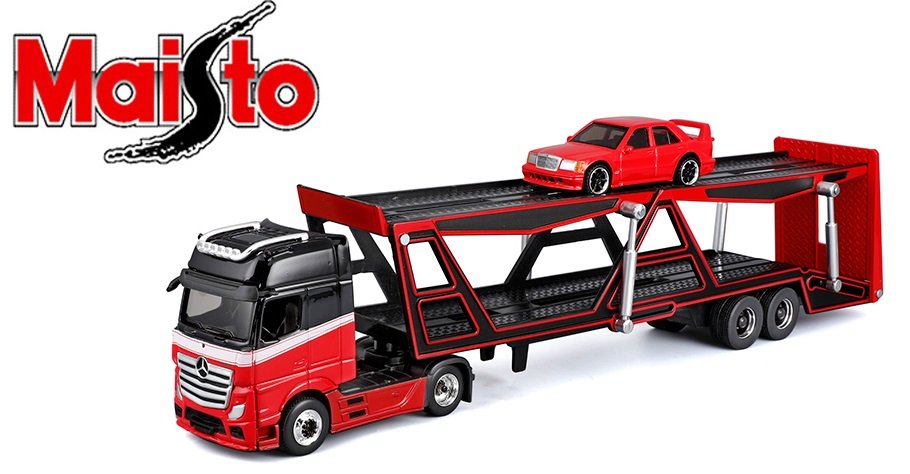 ホビーラジコン Mercedes-Benz ACTROS Maisto Design - 1990 Mercedes Benz 190E & Actros 1851