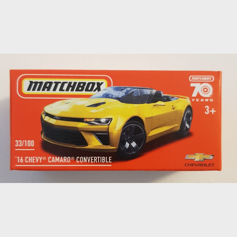 Matchbox 16 discount chevy camaro convertible