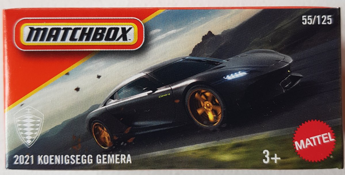 Matchbox Auto Koenigsegg Gemera 2021 – 1:64, Gelb, Spielzeug-Sammelmodell