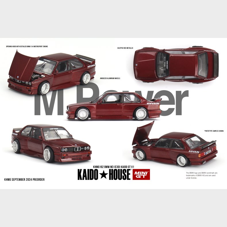 Mini GT - 1989 BMW M3 (E30) Kaido GT V1 [Pre-order]