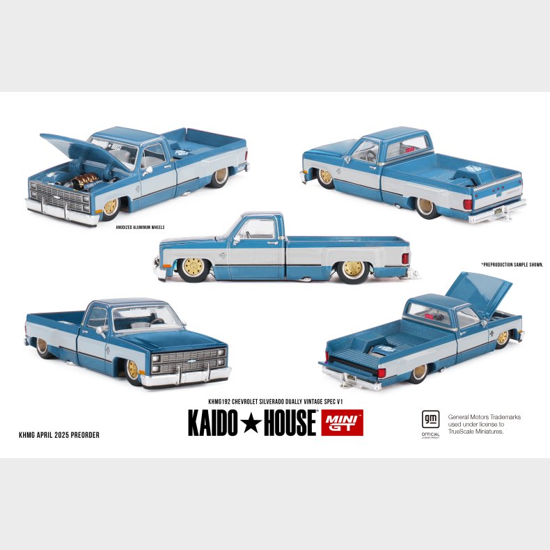 Mini GT, Kaido House - 1980 Chevrolet Silverado Dually Vintage Spec V1 [Pre-order]
