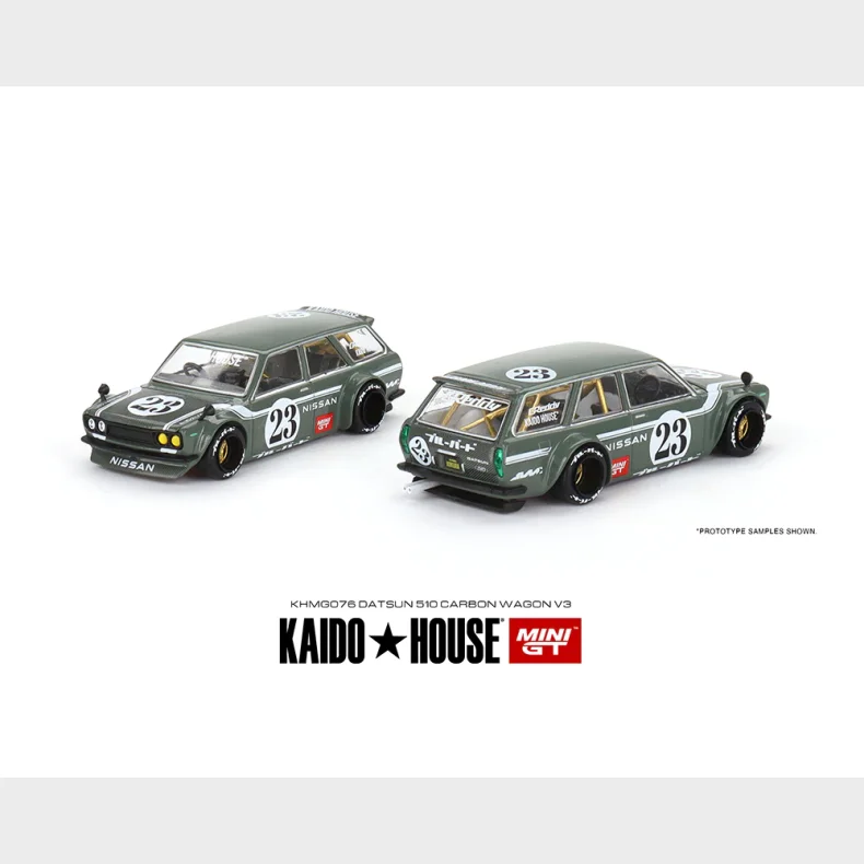 Mini GT - Datsun Kaido Wagon 510 Carbon Fiber V3