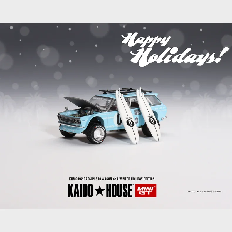 Mini GT - Datsun 510 Wagon 4x4 Winter Holiday Ed.