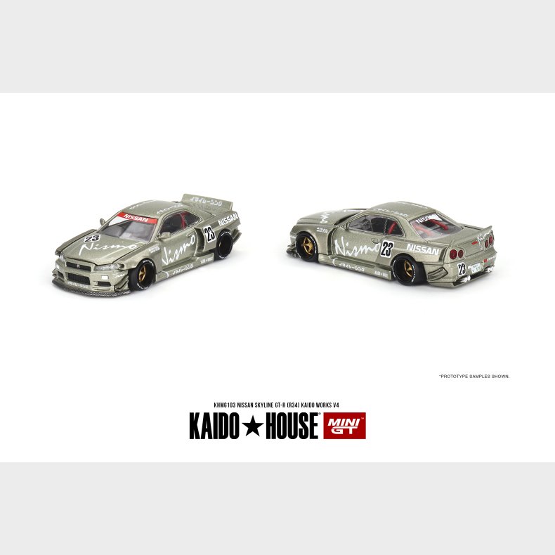 Mini GT - Kaido House Nissan Skyline GT-R (R34) V4 "Kaido Works"
