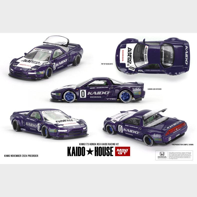 Mini GT, Kaido House - 1990 Honda NSX Kaido Racing V2 (Purple)