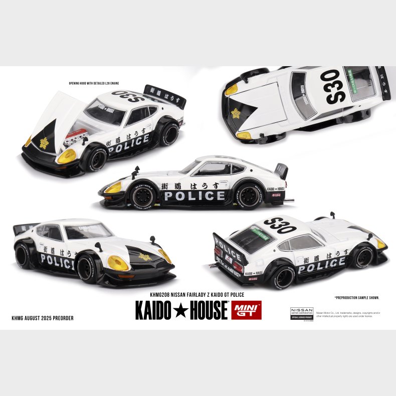 Mini GT, Kaido House - Nissan Fairlady Z Kaido GT Police